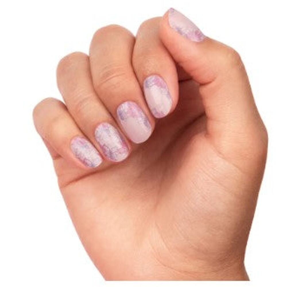 Color Street Flower of the Hour Nail Polish Strips Pink Floral FDC305